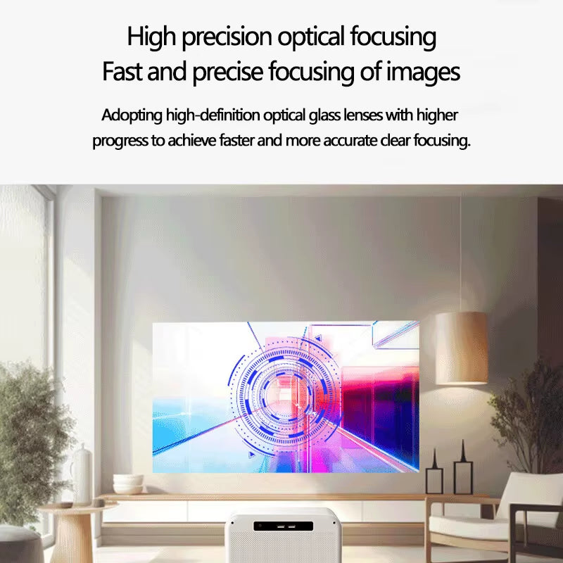 XJ Projector 4K 1024P Proyector 4K Portable Projector Mini Projector Projector 4K WIFI Android BT5 Projector Home Cinema
